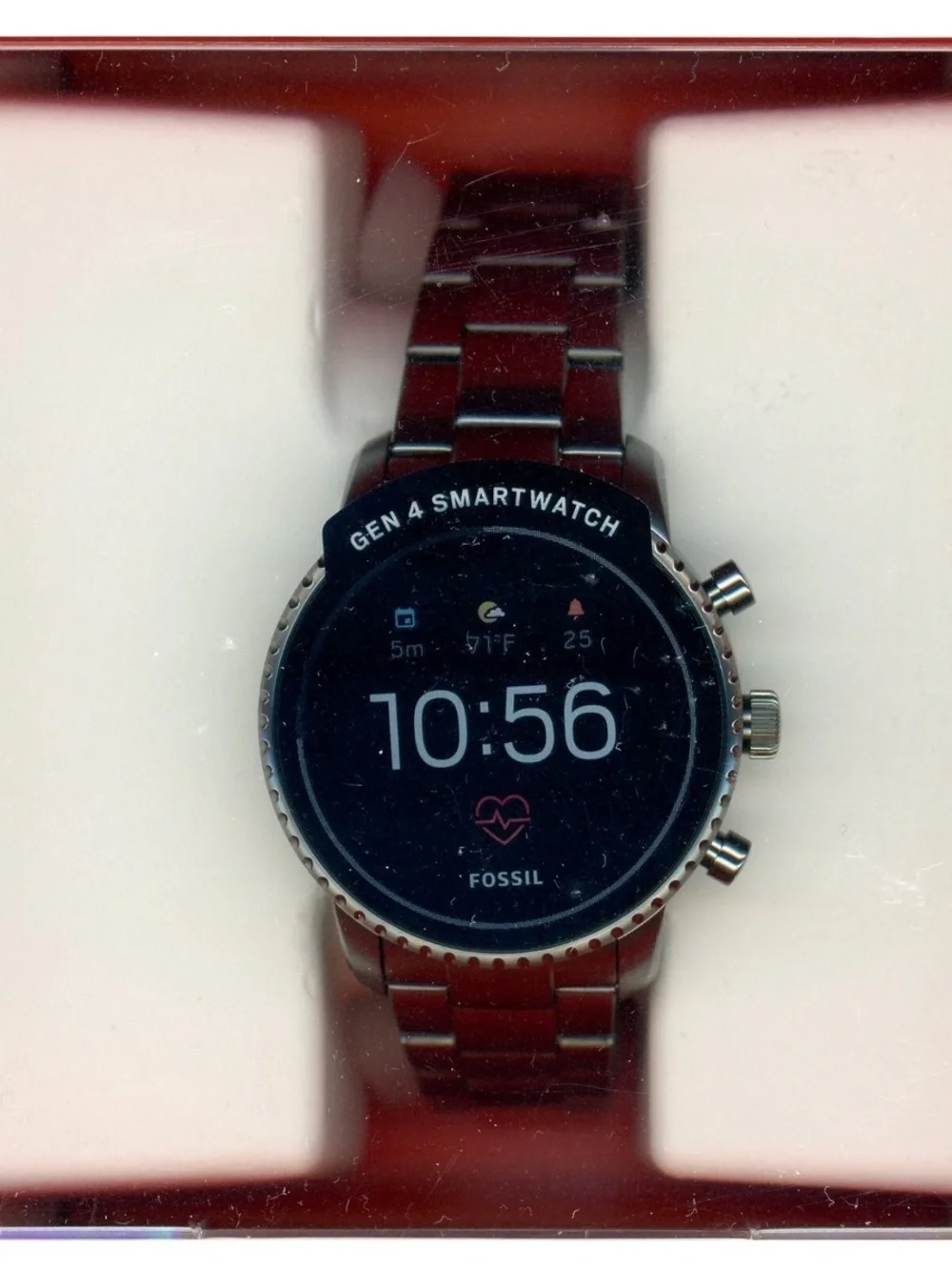 Fossil Silver Stainless Steel Smartwatch - Silver Wear OS by Google Men’s Watch